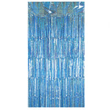 Themed Party Supplies Blue Tinsel Curtain – Mermaid Ocean Party Theme