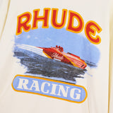 Rhude Hoodie Speedboat Plaid Sleeve Vintage Printed Hooded Sweater Jacket