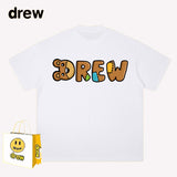 Drew T Shirts Drew Printed Short Sleeve Loose Couple