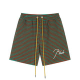 Rhude Shorts Micro Label Letter Embroidered Casual Shorts Beach Shorts