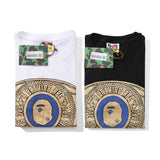 Bathing Ape T-Shirt Ape Man Bronzing Printing Short Sleeve T-Shirt