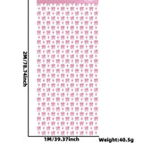 Themed Party Supplies Bow Theme Tinsel Curtain – Pink Ribbon Party Backdrop Decoration