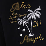 Palm Angels Hoodie Coconut Tree Pin Embroidered Hooded Sweater