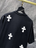 Chh Chrome Hearts T Shirts Pocket Handmade Button Casual Short Sleeve T-Shirt