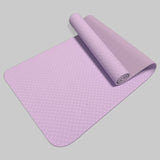 Yoga Mat TPE Yoga Mat Non-slip Sports Fitness Dance Mat Skipping Rope Shock Absorption Soundproof Floor Mat