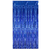 Themed Party Supplies Blue Tinsel Curtain – Mermaid Ocean Party Theme