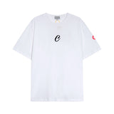 C.e t shirts creative stereoembroider round neck pullover short sleeve for men and women