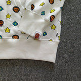Bathing ape hoode bape co-branded milo all-print casual