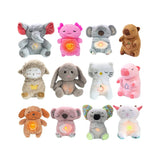 Plush Toys Glow Singing Breathing Bear Otter Plush Toy Koala Doll Children Coaxing Sleeping Dolls
