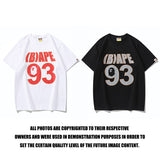 Bathing Ape T Shirt Spring and Summer No. 93 Fluorescent Printed WGM230g Short Sleeve T-Shirt