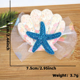 Themed Party Supplies Cartoon Seashell & Starfish Hair Clips – Ocean Theme Birthday Party Accessories