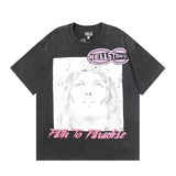 Hellstar T Shirt Washing Water Black Series Printed Short Sleeve T-Shirt