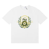 Rhude T Shirt Alphabet Coconut Racing Pattern Short Sleeve T-Shirt