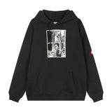 C.e hoodie autumn winter c.e pixel character pattern printing pullover hooded sweatshirt