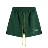 Rhude Shorts Embroidered Elastic Casual Quick-Drying Shorts Beach Sweatpants