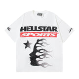 Hellstar T ShirtSports Family Print Casual Short Sleeve T-Shirt