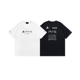 Men T-shirts Summer Paris Pattern Printed Short Sleeve T-Shirt Casual