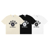 Rhude T Shirt Micro Label Letter Pattern Printed Short Sleeve T-Shirt