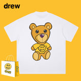 Drew T Shirts Short Sleeve T-shirt Smiley Face Short Sleeve