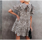 Women Dresses in Stock Cross-Border Amazon Leopard Print Dress