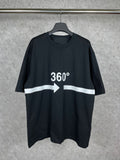 Men T-shirts Paris 360-degree wrap-around printing short-sleeved T-shirt loose and casual