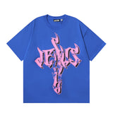 Hellstar T Shirt Alphabet Portrait Casual Men's and Women's Loose Short Sleeve T-Shirt