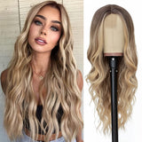 Women's Wigs Long Curly Hair Fiber Headgear Wigs