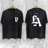 Purple Brand Distressed T Shirts Short Sleeve
