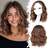 Women's Wigs Silicone Net 4X1 Lace Graduation Short Bob Curly Lace Wig