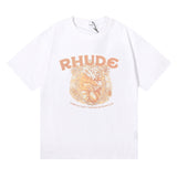 Rhude T Shirt Wheat Ear Fruit Print Short Sleeve T-Shirt