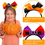 Halloween headband Halloween headgear black orange purple bow headband