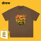 Drew T Shirts Smiling Face T-shirt Loose Men