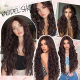 Women's Wigs Long Curly Lace 13 * 4 Fiber Wigs