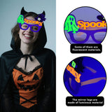 Halloween glasses Neon Glow Halloween Glasses – Pumpkin & Ghost Frame