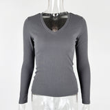 Women Tops Fashion Fashion Breathable Long Sleeves Top (Zj0415)