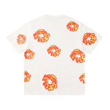 Denim Tears T Shirt ShortsFlame Short Sleeve T-shirt Sports Casual Shorts Suit (Options need to be purchased separately)