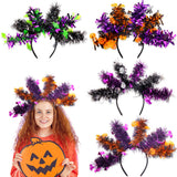 Halloween headband Halloween Large Headband – Colorful Long Tinsel Sticks