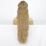Women's Wigs High Temperature Silk Water Ripple Long Curly Hair Ponytail Hair Extensions Ponytail