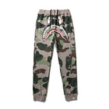 Bathing Ape Pants Camouflage Shark Casual Pants