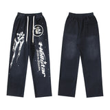 Hellstar Hoodie & Pants Wash Water Make Old Hoodies Sweater Trousers