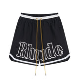 Rhude Shorts Striped Elastic Sport Mesh Shorts