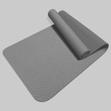 Yoga Mat TPE Yoga Mat Non-slip Sports Fitness Dance Mat Skipping Rope Shock Absorption Soundproof Floor Mat