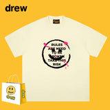 Drew T Shirts Short Sleeve Printed round Neck
