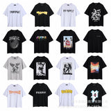 Purple Brand T ShirtsPurple Micro Label Letter Pattern Printed Short Sleeve T-Shirt