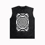Purple Brand Distressed Tank T Shirts Distressed Sleeveless T-shirt Vest
