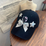 Y2k hot girl hat heavy industry kt cat baseball cap korean style peaked cap