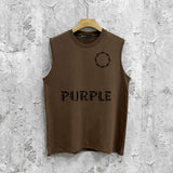 Purple Brand Tank T Shirts Sleeveless T-shirt Vest