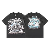 Hellstar T Shirt Washing Water Black Series Printed Short Sleeve T-Shirt