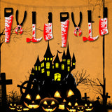 Halloween flag hanging ornaments Halloween Bloody Knife Hanging Banner