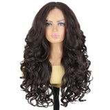Women's Wigs Long Curly Hair Headgear Lace Wig